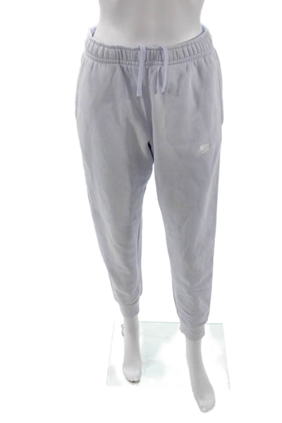 Nike Unisex Jogger Sweatpants Light Blue Drawstring Sports Cotton Blend Size S