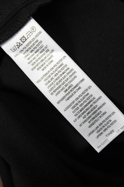 French Connection Women Fit & Flare Mini Dress Black V-Neck Sleeveless Size 8