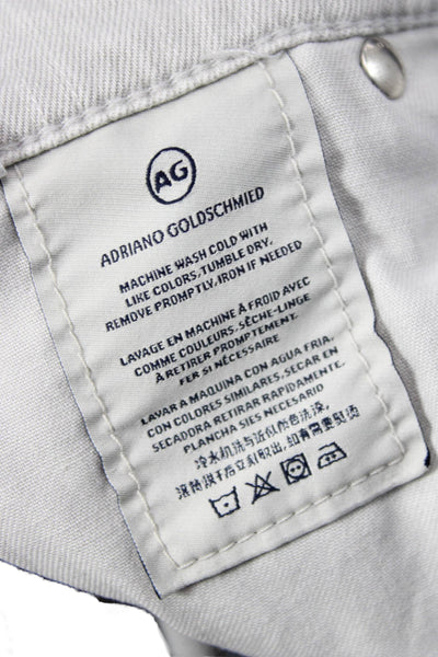 Adriano Goldschmied Women Skinny Ankle Gray Jeans Low Rise Size 28