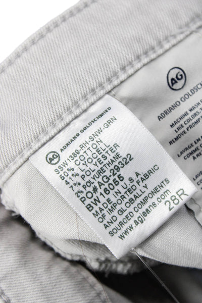 Adriano Goldschmied Women Skinny Ankle Gray Jeans Low Rise Size 28