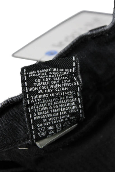 7 For All Mankind Womens Skinny Ankle Jeans Dark Gray Size 29