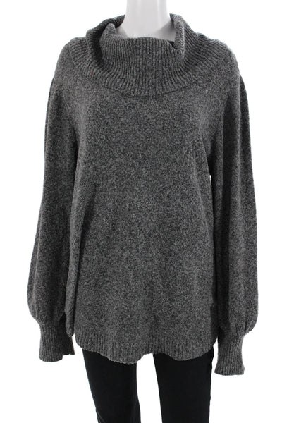 Tahari Womens Dark Gray Turtleneck Pullover Sweater Long Sleeve Size XL