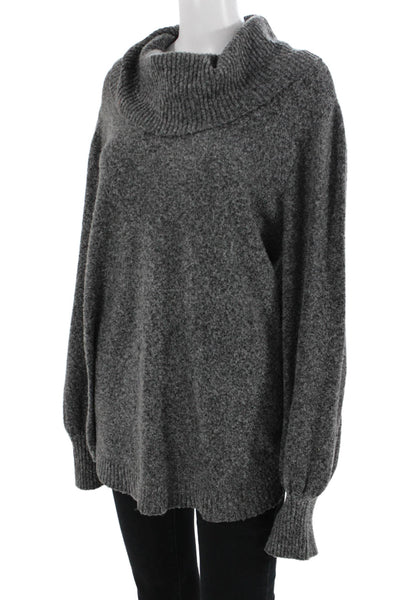 Tahari Womens Dark Gray Turtleneck Pullover Sweater Long Sleeve Size XL