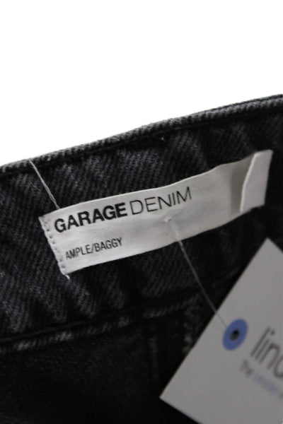 Garage Women Cropped Wide Leg High Rise Dark Gray Jeans Size 3