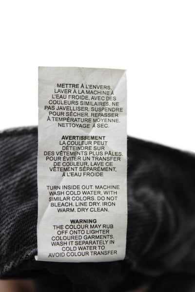 Garage Women Cropped Wide Leg High Rise Dark Gray Jeans Size 3