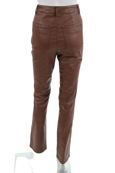 Danielle Bernstein Women Pants Brown Button 31in Inseam Size 25