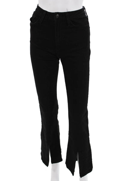 Just Black Denim Women Black Bootcut Cropped Jeans Size 25
