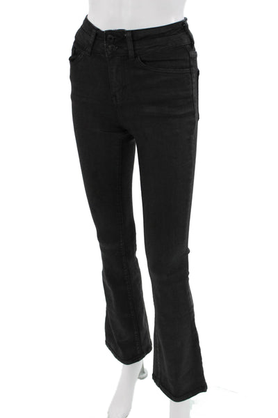 Vervet Womens Bootcut Flared Black Jeans Mid Rise Inseam 29 Juniors Size 24