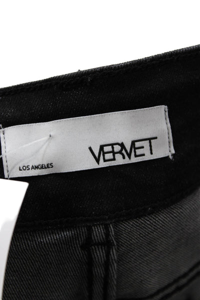 Vervet Womens Bootcut Flared Black Jeans Mid Rise Inseam 29 Juniors Size 24