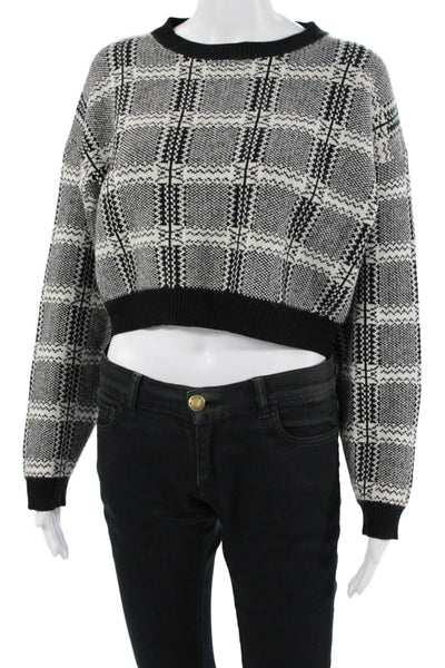 Sunday Stevens Unisex Black 90s Pullover Sweater Long Sleeve Size S