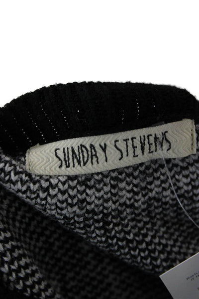 Sunday Stevens Unisex Black 90s Pullover Sweater Long Sleeve Size S