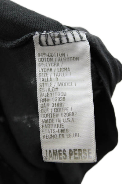 Standard James Perse Women Sleeveless Tunic Tank Top Black Size 3