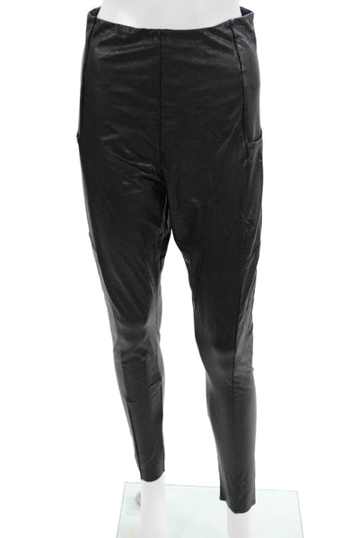 Commando Womens Ankle Jegging Black Biker Solid Size L