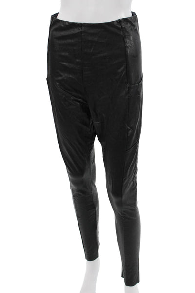 Commando Womens Ankle Jegging Black Biker Solid Size L