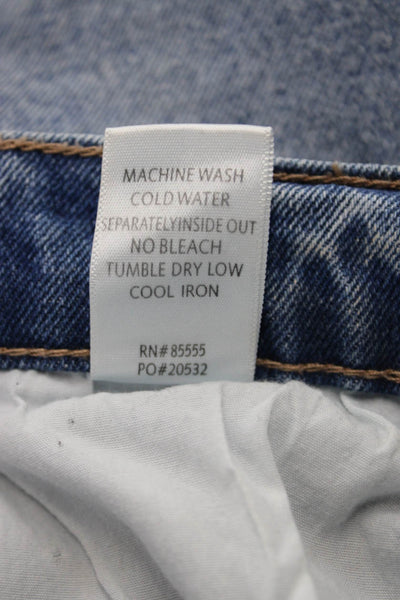 Pistola Womens Ankle Cropped Striped High Rise Blue Jeans Size 25