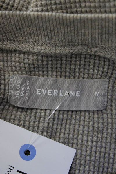 Everlane Women Gray 100% Cotton Pullover Sweatshirt Long Sleeve Size M