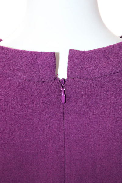 Me + Em Womens Sweater Dress Purple Mock Neck Long Sleeve Midi Size 2XL