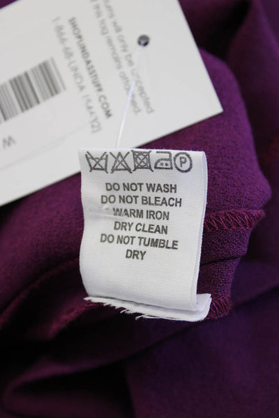 Me + Em Womens Sweater Dress Purple Mock Neck Long Sleeve Midi Size 2XL