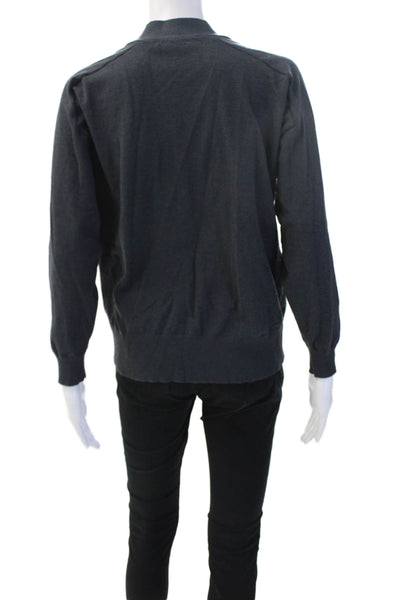 Zara Womens Cardigan Sweater V Neck Black Long Sleeve Size S