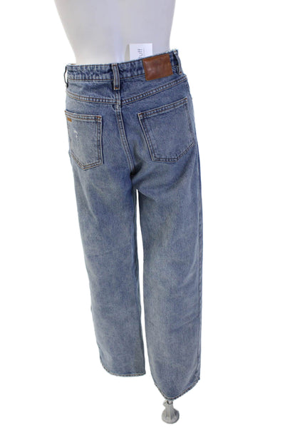 Ba&Sh Unisex Wide-Leg Blue Jeans Size 2