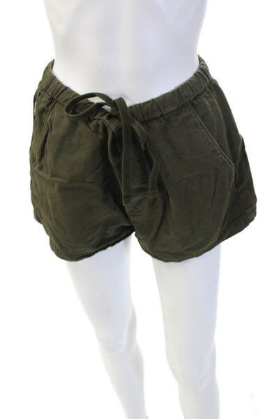 Citizens of Humanity Unisex Green Cargo Drawstring Shorts Size XS