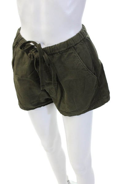 Citizens of Humanity Unisex Green Cargo Drawstring Shorts Size XS
