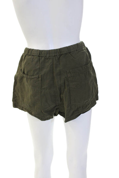 Citizens of Humanity Unisex Green Cargo Drawstring Shorts Size XS