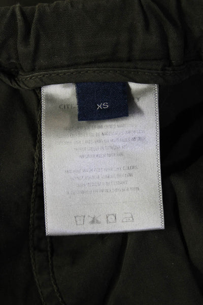 Citizens of Humanity Unisex Green Cargo Drawstring Shorts Size XS