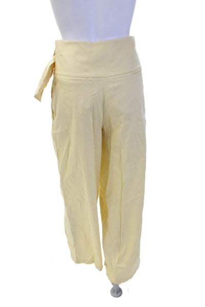 IRO Womens Paperbag Tie Waist Pants Beige Size 34