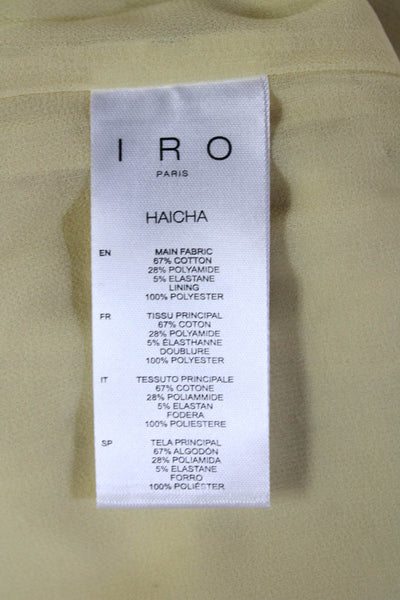 IRO Womens Paperbag Tie Waist Pants Beige Size 34