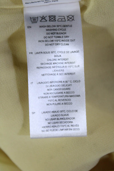 IRO Womens Paperbag Tie Waist Pants Beige Size 34