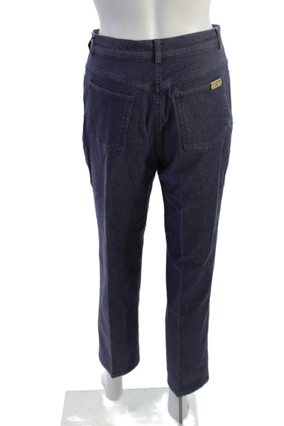 St. John Sport By Marie Gray Women Dark Blue Ankle Cropped Pants Size 4