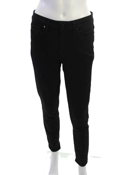 Paige Black Label Women Black High Rise Skinny Jeans Size 28