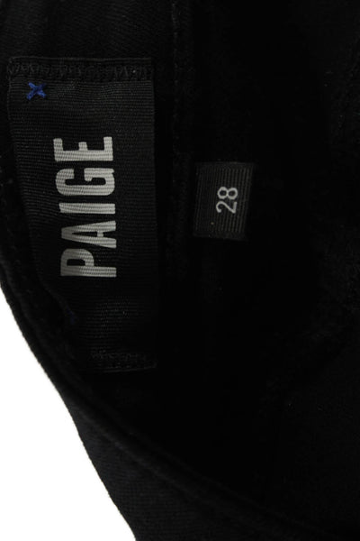 Paige Black Label Women Black High Rise Skinny Jeans Size 28