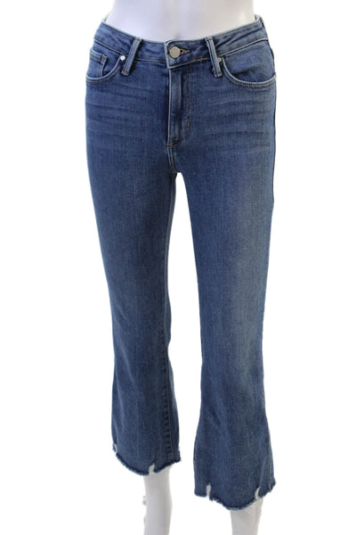 Just Black Denim Womens Cropped Blue Petite Jeans Size 24