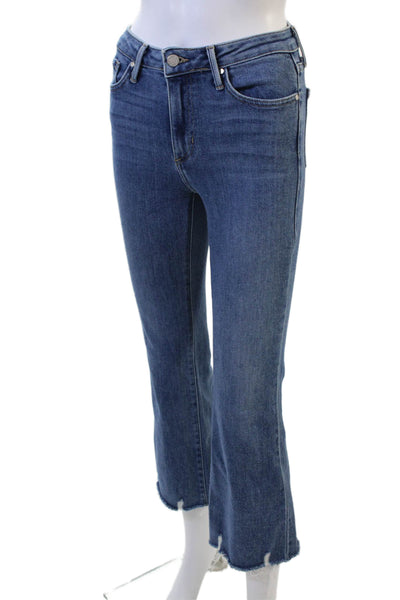 Just Black Denim Womens Cropped Blue Petite Jeans Size 24