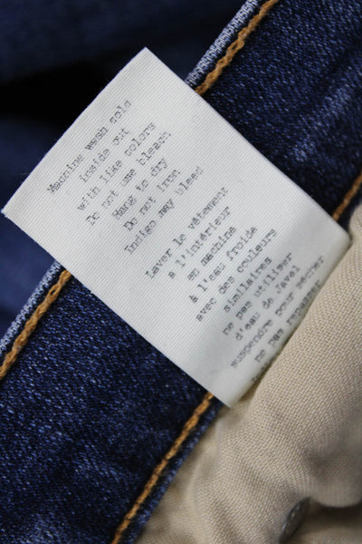 Rag & Bone Jean Women Cropped Flared Dark Blue Jeans Size 24