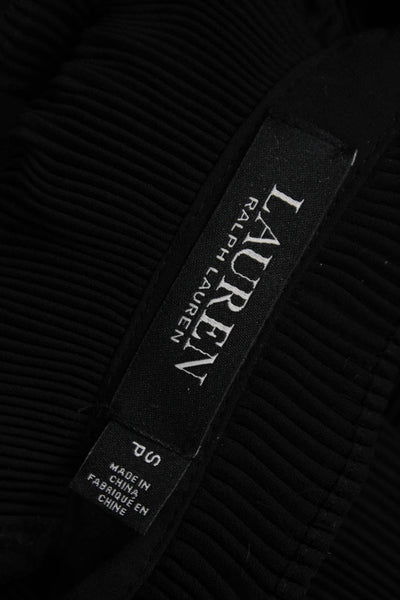 Lauren Ralph Lauren Women Tunic Black Mock Neck Long Sleeve Polyester Size S