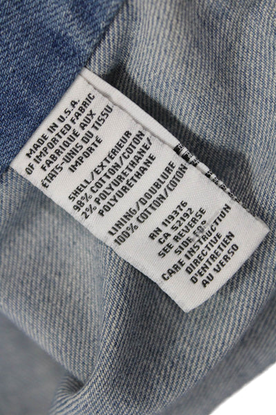 Helmut Womens Biker Motorcycle Jacket Light Blue Zip Long Sleeve Size 0P