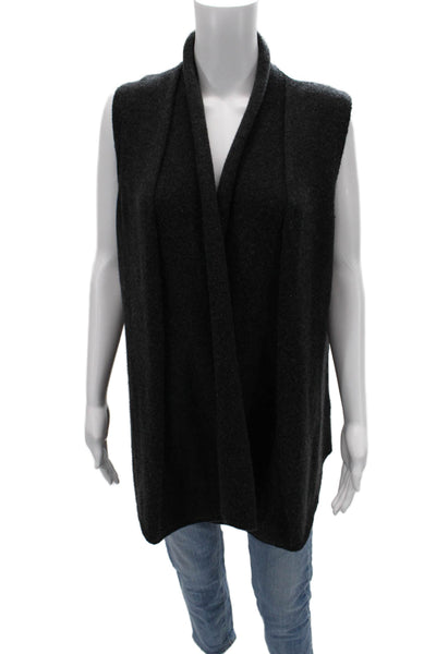 Lafayette 148 New York Womens Cashmere Sweater Vest Black Size M