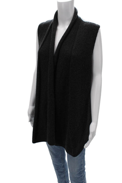Lafayette 148 New York Womens Cashmere Sweater Vest Black Size M