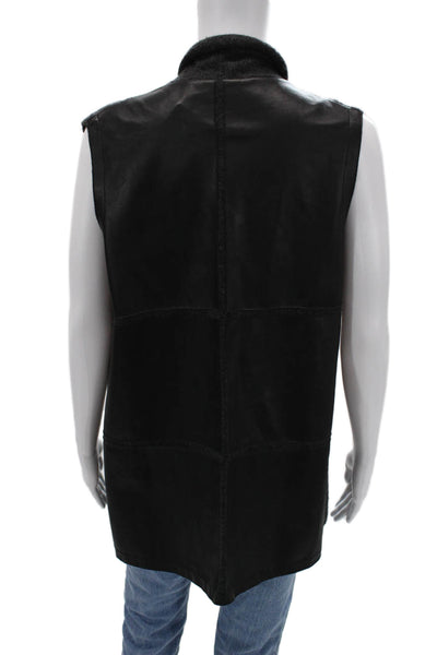 Lafayette 148 New York Womens Cashmere Sweater Vest Black Size M