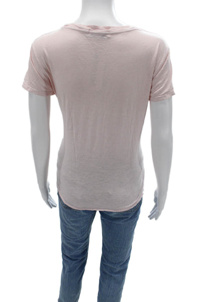 Suburban Riot Womens Pink Graphic Crew T-Shirt Short Sleeve Viscose Size S