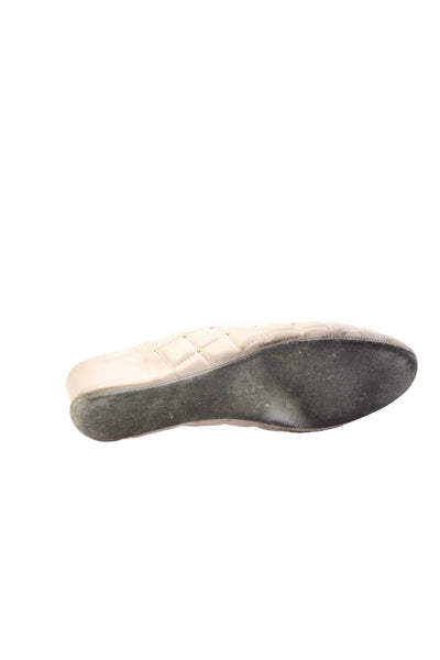 Jacques Levine Womens Vegan Leather Mules Pink Size 8