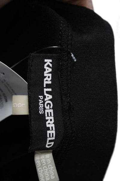 Karl Lagerfeld Womens Black Jogger Sweatpants Size L