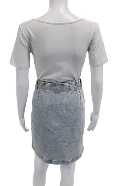 Generation Love Womens Straight Pencil Mini Skirt Light Blue Size 32