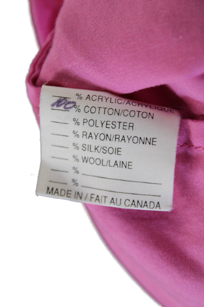 Basia Womens Tunic Blouse Pink Cotton Long Sleeve Round Neck Bohemian Size L