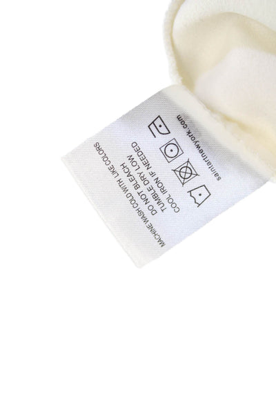 Saint Art Womens Slip Dress White V-Neck Sleeveless Long Size L