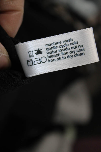 Three Dots Womens Cropped Black Rayon Nylon Spandex Pants Size XS