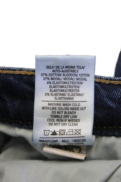 Hudson Womens Dark Blue Skinny Mid Rise Jeans Size 27
